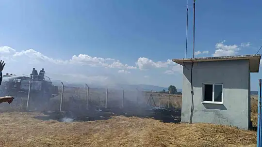 Bolu'da anız yangını büyümeden söndürüldü