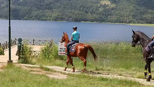 Bolu'da atlı jandarma timleri görev başında