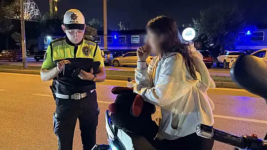 Bolu'da gece denetiminde motosikletlilere hayati uyarı
