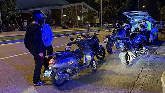 Bolu'da gece denetiminde motosikletlilere hayati uyarı