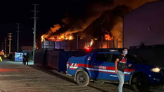 Geri dönüşüm fabrikası alevlere teslim oldu