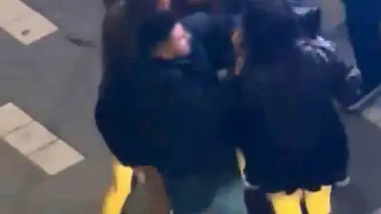 Bolu'da kadınların kavgası kamerada