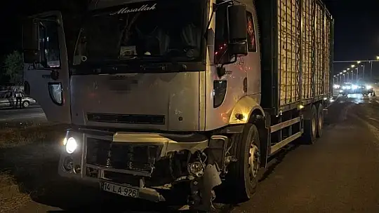 Kırmızı ışıkta geçen otomobil kamyonla çarpıştı