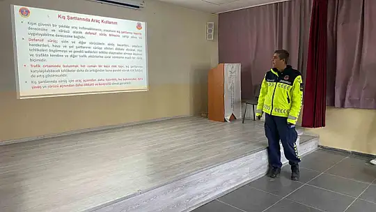 Bolu'da kış önlemleri için güvenli sürüş bilgilendirmesi yapıldı