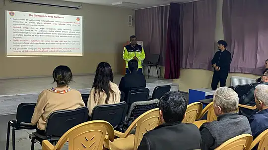 Bolu'da kış önlemleri için güvenli sürüş bilgilendirmesi yapıldı