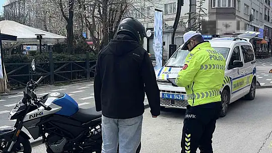 Bolu'da kural ihlali yapan bin 29 sürücüye ceza
