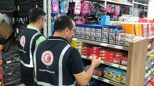 Okul ürünlerine sıkı denetim: 6 bin 200 ürün incelendi