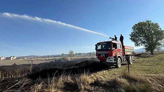 Ot yangını büyümeden söndürüldü