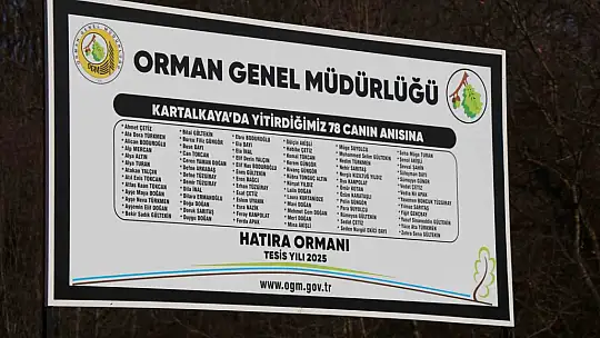 Bolu'da otel faciasında yaşamını yitiren 78 kişi için hatıra ormanı