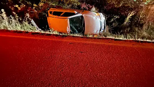 Bolu'da otomobil takla attı: Yaralı sürücü ehliyetsiz çıktı