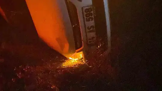 Bolu'da otomobil takla attı: Yaralı sürücü ehliyetsiz çıktı