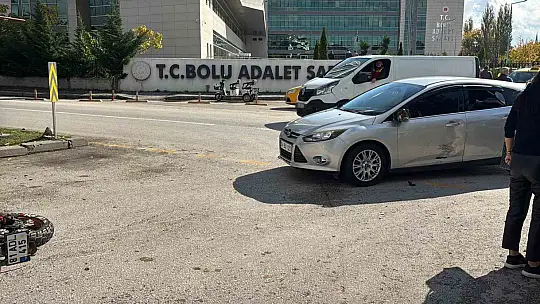 Bolu'da otomobille motosiklet çarpıştı: 1 yaralı