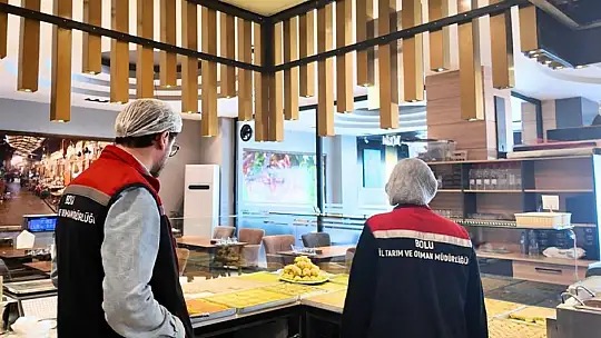 Bolu'da Ramazan Bayramı öncesi gıda denetimi