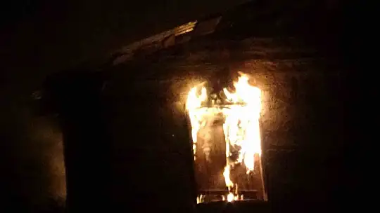 Bolu'da samanlık alev alev yandı