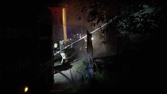 Bolu'da samanlık alev alev yandı