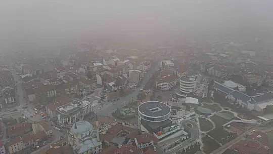 Bolu'da sis etkili oluyor: Sis tabakası böyle görüntülendi