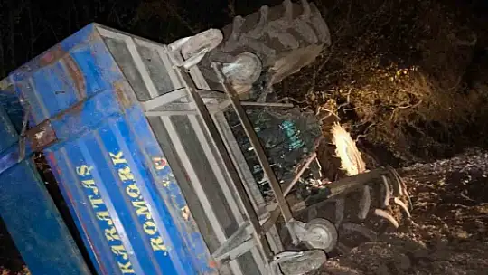 Bolu'da traktör devrildi: 2 yaralı
