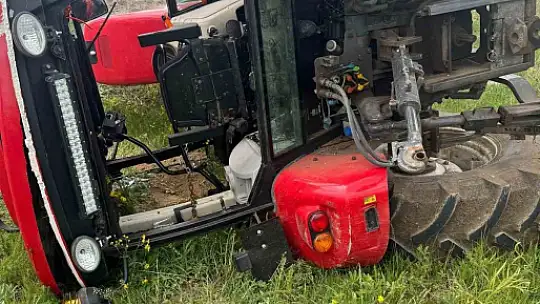 Bolu'da traktör takla attı: 1 yaralı