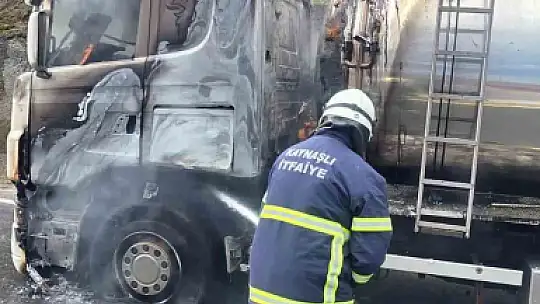 Bolu Dağı'nda tanker alev alev yandı