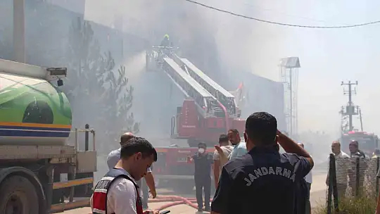 Bolu'daki fabrika yangını kontrol altına alındı
