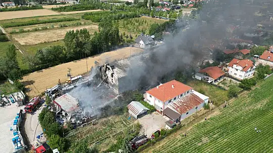 Bolu'daki fabrika yangını kontrol altına alındı