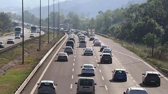Bolu geçişinde yoğun trafik
