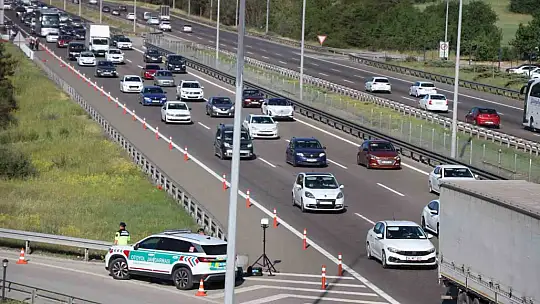 Bolu geçişinde yoğun trafik