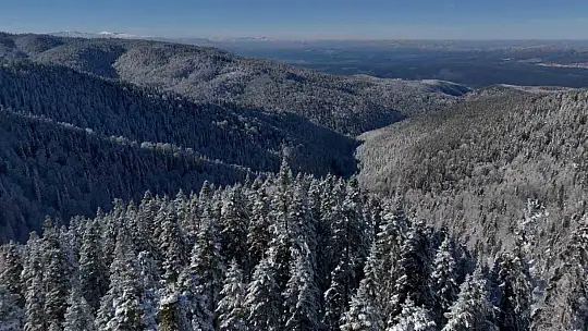 Bolu'nun dağlarında eşsiz manzara