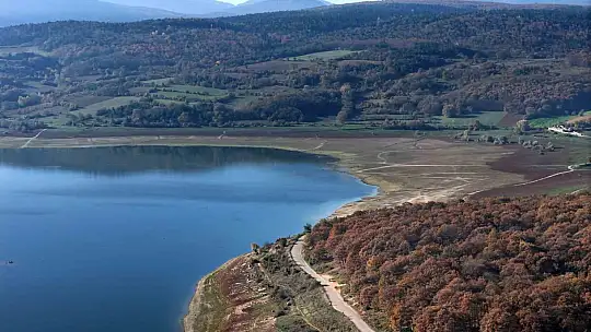 Bolu'nun içme ve kullanma suyunu karşılayan göle son yağışlar etki etti