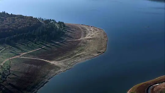 Bolu'nun içme ve kullanma suyunu karşılayan göle son yağışlar etki etti