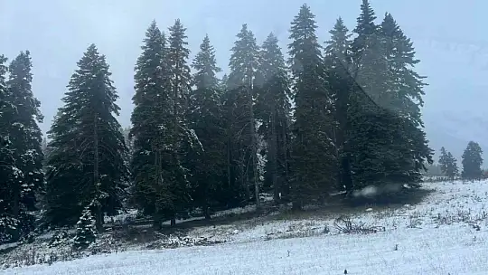Bolu'nun yüksekleri beyaz örtüyle kaplandı