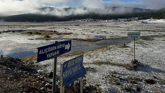 Bolu'nun yüksekleri beyaza büründü