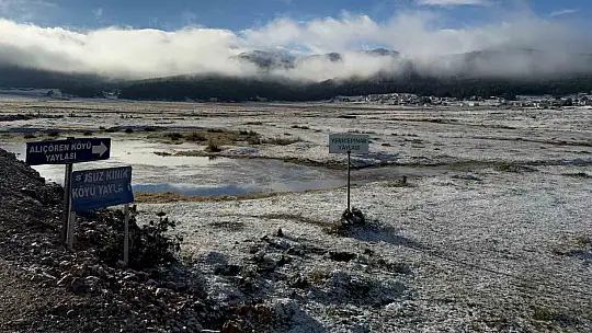 Bolu'nun yüksekleri beyaza büründü