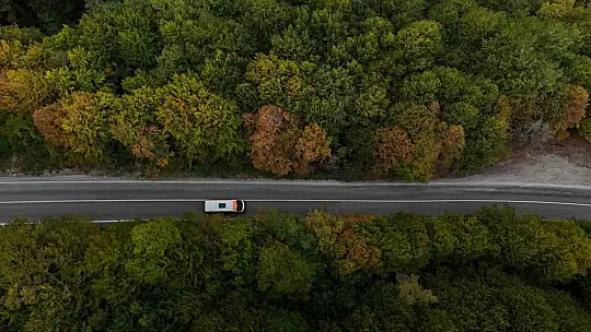 Bolu-Seben yolunda muhteşem sonbahar güzelliği