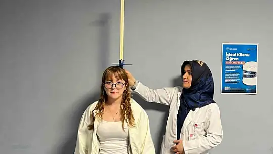 Bu sefer öğrencilerin boyunu ve kilosunu ölçtüler