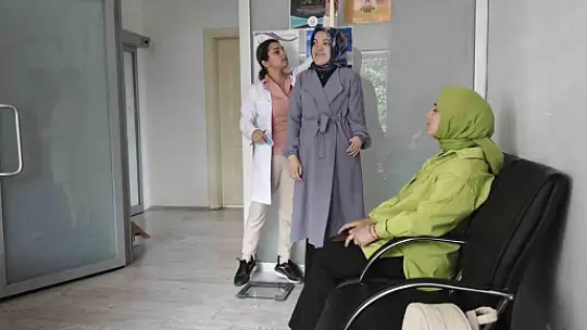 Çalışanların boyunu kilosunu ölçtüler