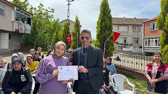 Çaycuma'da 35 kadın seracılık belgesi aldı