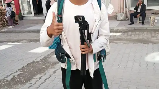 Çinli turist Joe, yürüyerek Türkiye'yi geziyor