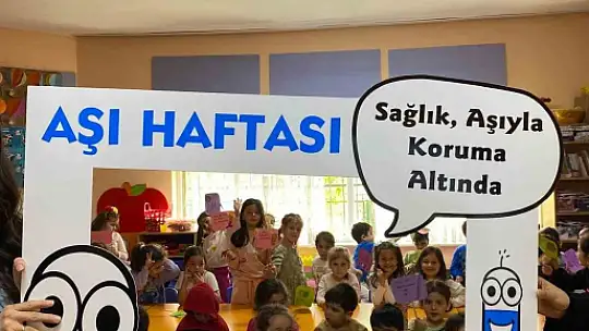 Çocuklara aşı bilinci eğitimi