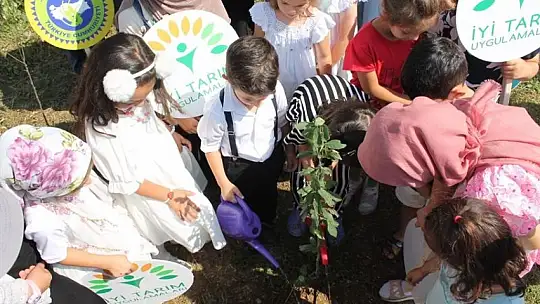 Çocuklara organik ve iyi tarım uygulamaları öğretildi