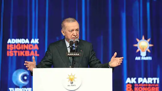 Cumhurbaşkanı Erdoğan, AK Parti 8'inci Olağan Büyük Kongresi'nde konuştu