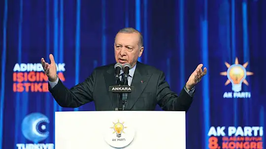 Cumhurbaşkanı Erdoğan, AK Parti 8'inci Olağan Büyük Kongresi'nde konuştu