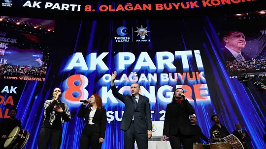 Cumhurbaşkanı Erdoğan, AK Parti 8'inci Olağan Büyük Kongresi'nde konuştu