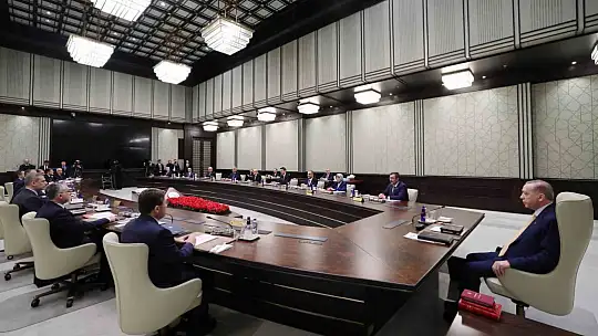 Cumhurbaşkanlığı Kabinesi, Cumhurbaşkanı Recep Tayyip Erdoğan başkanlığında Beştepe'de toplandı.