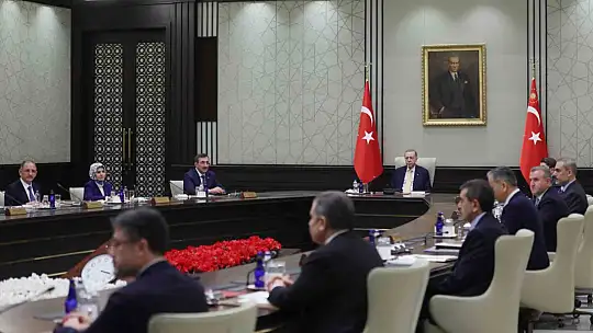 Cumhurbaşkanlığı Kabinesi, Cumhurbaşkanı Recep Tayyip Erdoğan başkanlığında Beştepe'de toplandı.