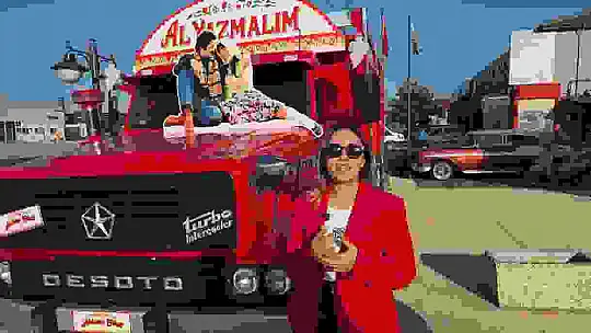 Dedesinin hatırasını 'Al Yazmalım' kamyonuyla yaşatıyor