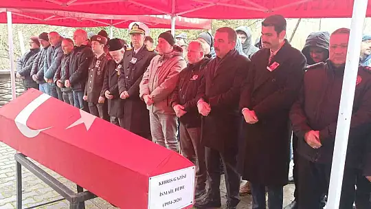 Devrekli Kıbrıs Gazisi son yolculuğuna dualarla uğurlandı