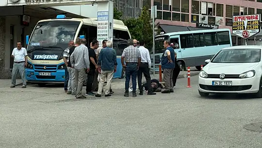 Dubaya takılıp düşerek yaralanan kadın kamerada