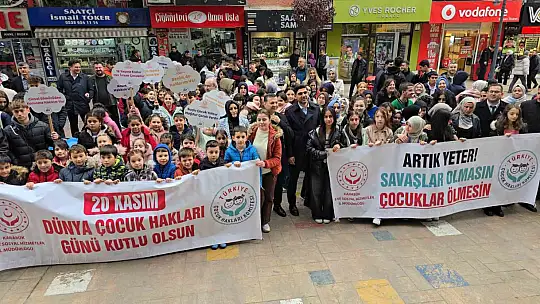 Dünya Çocuk Hakları Günü'nde Filistinli çocuklar unutulmadı