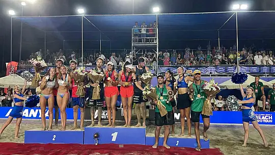 Dünya Plaj Voleybolu Pro Tur'un Alanya etabı tamamlandı
